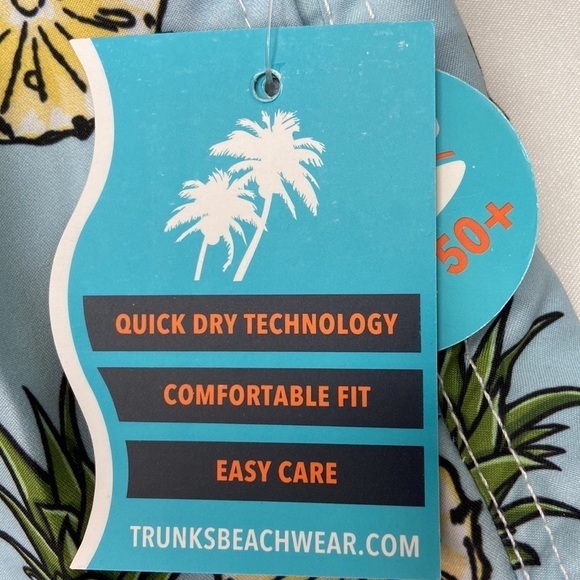 Trunks Surf & Swim Boys Pineapple with Sunglasses Print Swim Trunk Size XL 14/16 - Picture 7 of 10